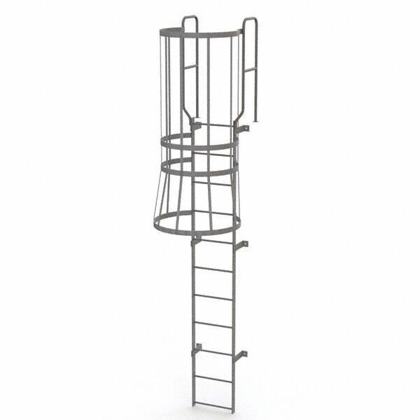 TRI-ARC - Rolling & Wall Mounted Ladders & Platforms Type: Fixed Ladder Style: Safety Cage - Industrial Tool & Supply