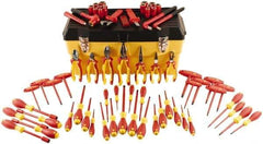 Wiha - 66 Piece Insulated Hand Tool Set - Comes in Molded Case - Industrial Tool & Supply