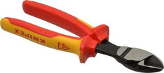 Knipex - 8" OAL, 5/32" Capacity, Diagonal Cutter - 7/8" Jaw Length x 1-1/8" Jaw Width - Industrial Tool & Supply