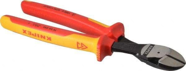 Knipex - 10" OAL, 3/16" Capacity, Diagonal Cutter - 15/16" Jaw Length x 1-1/16" Jaw Width - Industrial Tool & Supply
