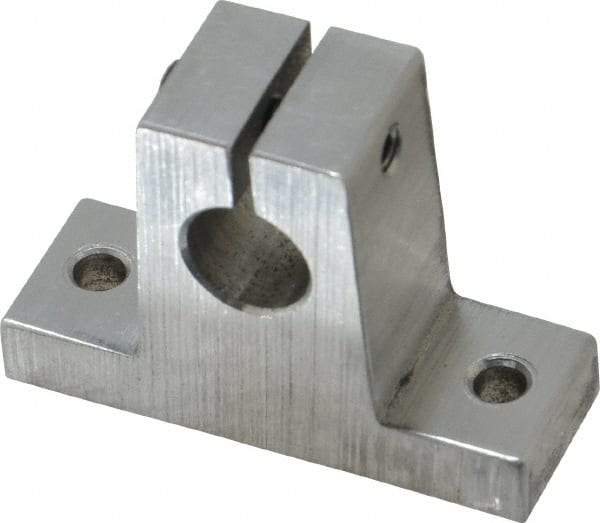 Thomson Industries - 3/8" Diam, Aluminum Alloy Shaft Support - Plain Shafting - Industrial Tool & Supply