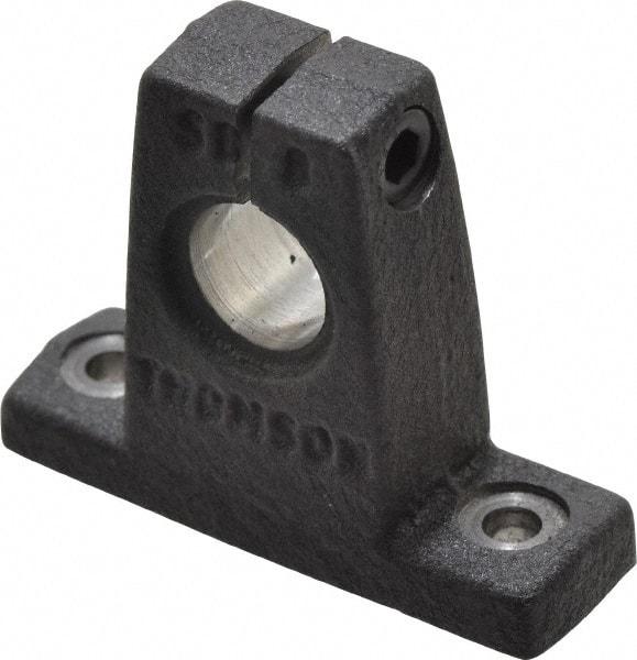 Thomson Industries - 1/2" Diam, Malleable Iron Alloy Shaft Support - Plain Shafting - Industrial Tool & Supply