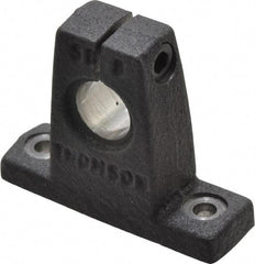 Thomson Industries - 1/2" Diam, Malleable Iron Alloy Shaft Support - Plain Shafting - Industrial Tool & Supply