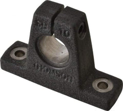 Thomson Industries - 5/8" Diam, Malleable Iron Alloy Shaft Support - Plain Shafting - Industrial Tool & Supply