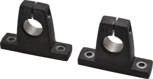 Thomson Industries - 3/4" Diam, Malleable Iron Alloy Shaft Support - Plain Shafting - Industrial Tool & Supply