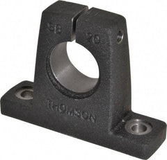 Thomson Industries - 1-1/4" Diam, Malleable Iron Alloy Shaft Support - Plain Shafting - Industrial Tool & Supply