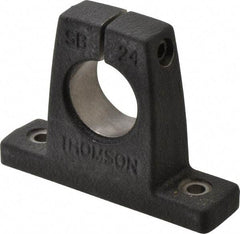 Thomson Industries - 1-1/2" Diam, Malleable Iron Alloy Shaft Support - Plain Shafting - Industrial Tool & Supply