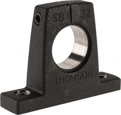 Thomson Industries - 2" Diam, Malleable Iron Alloy Shaft Support - Plain Shafting - Industrial Tool & Supply