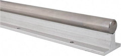 Thomson Industries - 1" Shaft Diam, 2.13" Base Width, Steel Shaft, Aluminum Rail, Round Shaft Assemblies - 48" Long, 1/2" Neck Width - Industrial Tool & Supply