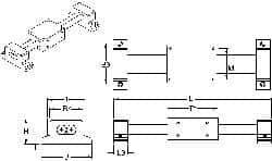 Thomson Industries - Manually Driven Linear Motion System - 12" Long x 1-3/4" Wide - Industrial Tool & Supply