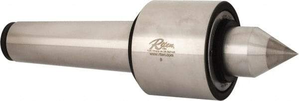 Riten - MT5 Taper Shank, 3-1/16" Head Diam Carbide Tipped Live Center - 5,000 Max RPM, 2-25/32" Head Length, 1-3/8" Point Diam, 2-3/8" Point Len, 1,000 Lb Max Workpc, 1" Tip Diam, Standard Point - Industrial Tool & Supply