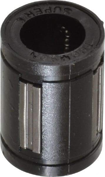 Thomson Industries - 3/8" ID, 100 Lb Dynamic Load Capacity, Closed Linear Bearing - 5/8" OD - Industrial Tool & Supply