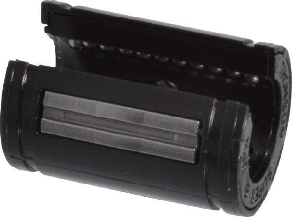 Thomson Industries - 1/2" ID, 180 Lb Dynamic Load Capacity, Open Linear Bearing - 7/8" OD - Industrial Tool & Supply