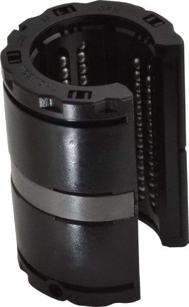 Thomson Industries - 1" ID, 1,900 Lb Dynamic Load Capacity, Open Linear Bearing - 1-9/16" OD - Industrial Tool & Supply