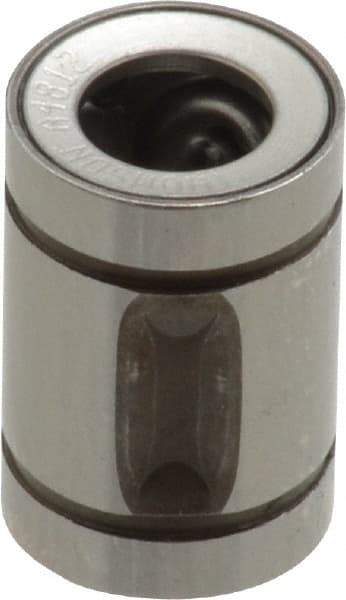 Thomson Industries - 1/4" ID, 19 Lb Dynamic Load Capacity, Closed Linear Bearing - 1/2" OD - Industrial Tool & Supply