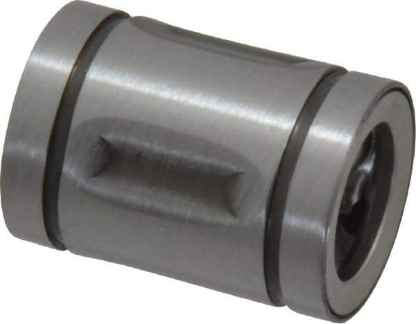 Thomson Industries - 3/8" ID, 37 Lb Dynamic Load Capacity, Closed Linear Bearing - 5/8" OD - Industrial Tool & Supply