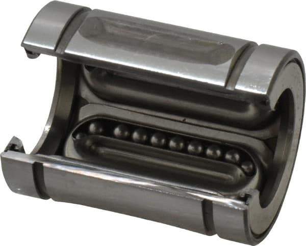 Thomson Industries - 3/4" Inside Diam, 200 Lbs. Dynamic Capacity, Open Linear Bearing - Industrial Tool & Supply