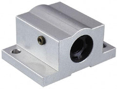 Thomson Industries - 1" Inside Diam, 1050/2100 Lbs. Dynamic Capacity, Closed Single Pillow Block Linear Bearing - 2.19" Overall Height x 3-1/4" Overall Width - Industrial Tool & Supply