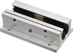 Thomson Industries - 1/2" Inside Diam, 180/360 Lbs. Dynamic Capacity, Open Twin Pillow Block Linear Bearing - 1.13" Overall Height x 2" Overall Width - Industrial Tool & Supply