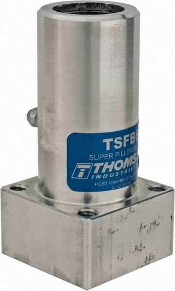 Thomson Industries - 1-3/4" Inside Diam, 1130/2260 Lbs. Dynamic Capacity, Twin Flanged Pillow Block Linear Bearing - 2.38" Overall Width - Industrial Tool & Supply