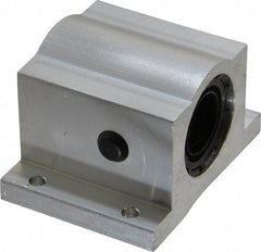 Thomson Industries - 3/4" Inside Diam, 1130/2260 Lbs. Dynamic Capacity, Closed Single Pillow Block Linear Bearing - 1-3/4" Overall Height x 2-3/4" Overall Width - Industrial Tool & Supply