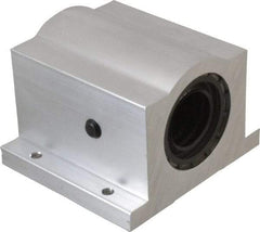 Thomson Industries - 1-1/4" Inside Diam, 2350/4700 Lbs. Dynamic Capacity, Closed Single Pillow Block Linear Bearing - 2.81" Overall Height x 4" Overall Width - Industrial Tool & Supply