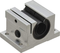 Thomson Industries - 5/8" Inside Diam, 620/1240 Lbs. Dynamic Capacity, Open Single Pillow Block Linear Bearing - 1.44" Overall Height x 2-1/2" Overall Width - Industrial Tool & Supply