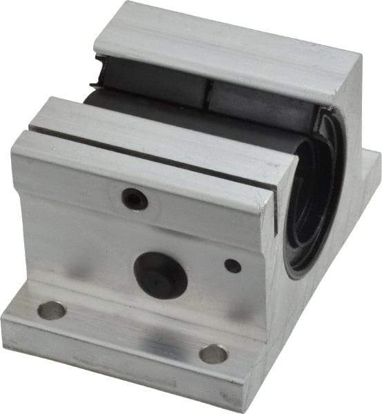 Thomson Industries - 3/4" Inside Diam, 1130/2260 Lbs. Dynamic Capacity, Open Single Pillow Block Linear Bearing - 1.56" Overall Height x 2-3/4" Overall Width - Industrial Tool & Supply