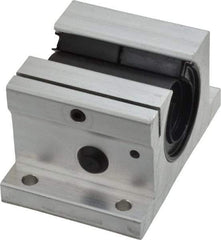 Thomson Industries - 3/4" Inside Diam, 1130/2260 Lbs. Dynamic Capacity, Open Single Pillow Block Linear Bearing - 1.56" Overall Height x 2-3/4" Overall Width - Industrial Tool & Supply