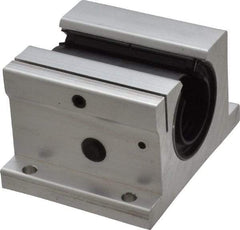 Thomson Industries - 1" Inside Diam, 1900/3800 Lbs. Dynamic Capacity, Open Single Pillow Block Linear Bearing - 2" Overall Height x 3-1/4" Overall Width - Industrial Tool & Supply