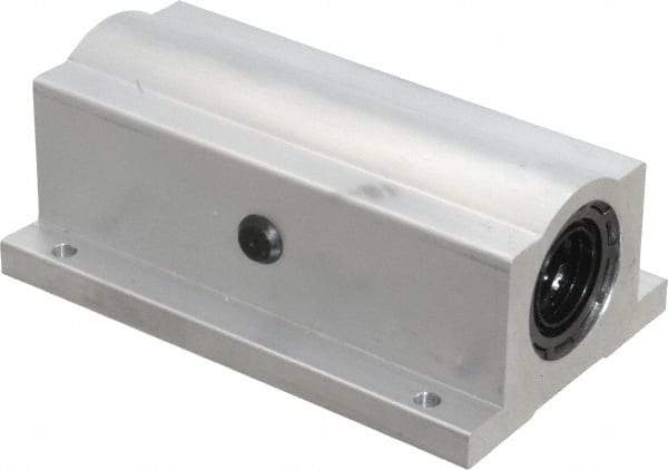 Thomson Industries - 3/4" Inside Diam, 1130/2260 Lbs. Dynamic Capacity, Closed Twin Pillow Block Linear Bearing - 1-3/4" Overall Height x 2-3/4" Overall Width - Industrial Tool & Supply