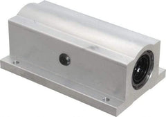 Thomson Industries - 3/4" Inside Diam, 1130/2260 Lbs. Dynamic Capacity, Closed Twin Pillow Block Linear Bearing - 1-3/4" Overall Height x 2-3/4" Overall Width - Industrial Tool & Supply