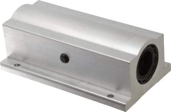 Thomson Industries - 1" Inside Diam, 1900/3800 Lbs. Dynamic Capacity, Closed Twin Pillow Block Linear Bearing - 2.19" Overall Height x 3-1/4" Overall Width - Industrial Tool & Supply
