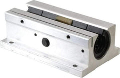Thomson Industries - 3/4" Inside Diam, 1130/2260 Lbs. Dynamic Capacity, Open Twin Pillow Block Linear Bearing - 1.56" Overall Height x 2-3/4" Overall Width - Industrial Tool & Supply