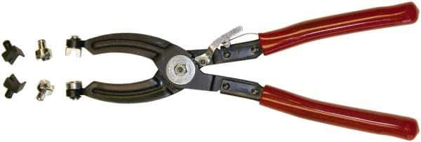 Mag-Mate - 10-1/2" OAL, Hose Clamp Pliers - Straight Jaw, Vinyl Coated Handles - Industrial Tool & Supply