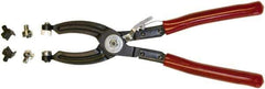 Mag-Mate - 10-1/2" OAL, Hose Clamp Pliers - Straight Jaw, Vinyl Coated Handles - Industrial Tool & Supply