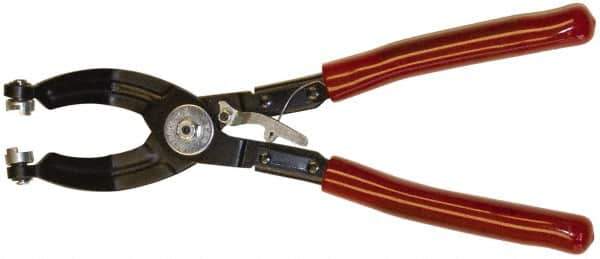 Mag-Mate - 10-1/2" OAL, Hose Clamp Pliers - 45° Jaw, Vinyl Coated Handles - Industrial Tool & Supply