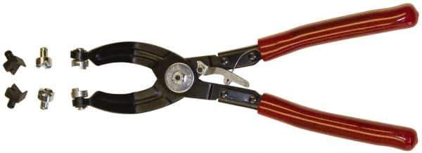 Mag-Mate - 10-1/2" OAL, Hose Clamp Pliers - 45° Jaw, Vinyl Coated Handles - Industrial Tool & Supply