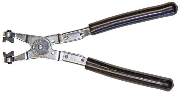 Mag-Mate - 9" OAL, Click Style Hose Clamp Pliers - Straight Jaw, Vinyl Coated Handles - Industrial Tool & Supply