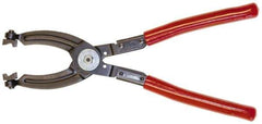Mag-Mate - 10-1/2" OAL, Click Style Hose Clamp Pliers - Straight Jaw, Vinyl Coated Handles - Industrial Tool & Supply