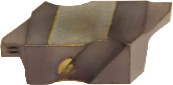 Sumitomo - 2125SG CB Grade EH520V, 1/8" Cutting Width Carbide Grooving Insert - 0.11" Max Depth of Cut, Neutral, 0.005 to 0.01" Corner Radius, TiAlN Finish - Industrial Tool & Supply