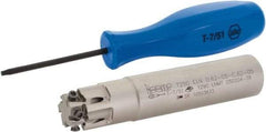 Iscar - 5/8" Cut Diam, 0.197" Max Depth of Cut, 5/8" Shank Diam, 3.11" OAL, Indexable Square Shoulder End Mill - T290 LN.T 0502 Inserts, Cylindrical Shank, 90° Lead Angle, Through Coolant, Series SumoMill - Industrial Tool & Supply