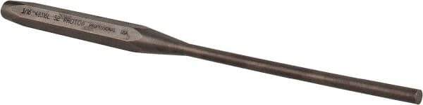 Proto - 3/16" Pin Punch - 8" OAL, Steel - Industrial Tool & Supply