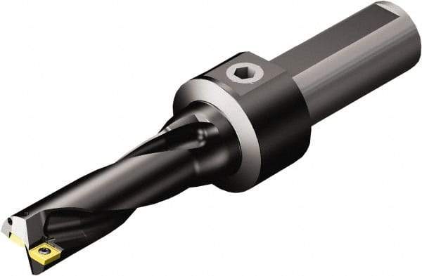 Sandvik Coromant - 5.039" Max Drill Depth, 3xD, 1-5/8" Diam, Indexable Insert Drill - 2 Inserts, 1-1/2" Shank Diam, Flange Shank - Industrial Tool & Supply