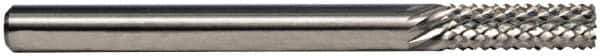 M.A. Ford - 8mm Diam, Burr End, Solid Carbide Diamond Pattern Router Bit - 64mm OAL - Industrial Tool & Supply