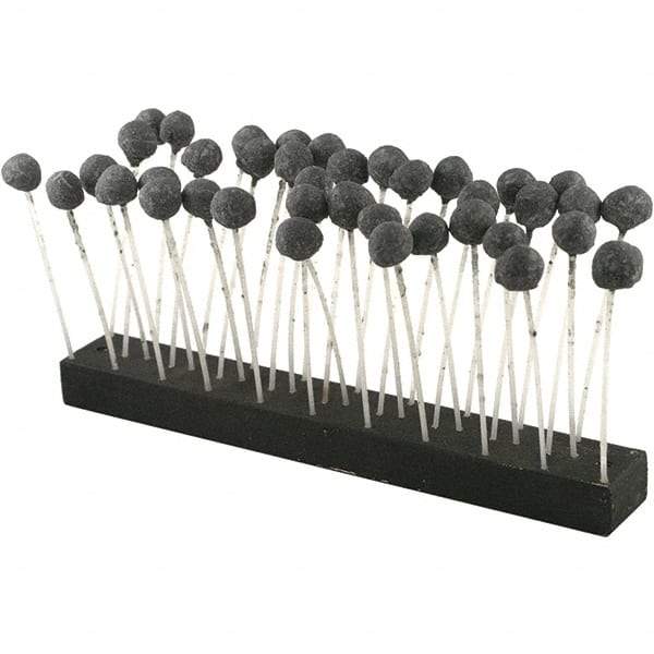 Brush Research Mfg. - 4-1/8" Bore Diam, 240 Grit, Aluminum Oxide Flexible Hone - Medium, 9-1/2" OAL - Industrial Tool & Supply