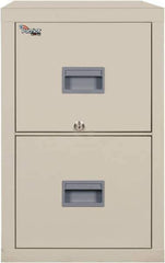 FireKing - 17-3/4" Wide x 27-3/4" High x 25" Deep, 2 Drawer Vertical File - Steel, Parchment - Industrial Tool & Supply