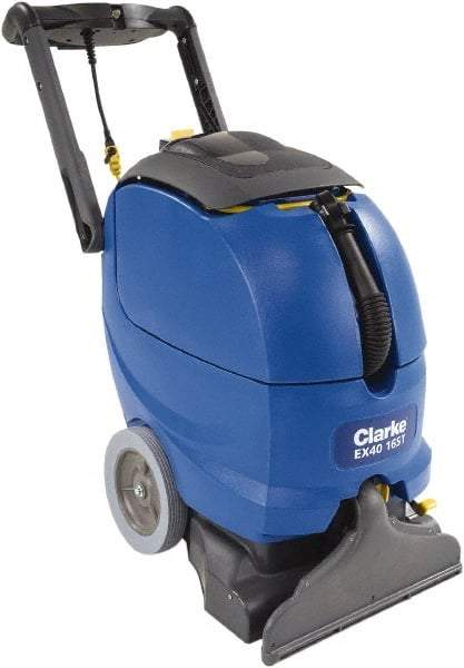Clarke - 16" Cleaning Width, 120" Water Lift, Walk Behind Portable Carpet Extractor - 1.5 hp, 9 Gal Tank Capacity, 7 Gal Tank Recovery Capacity, 120 Pump psi - Industrial Tool & Supply