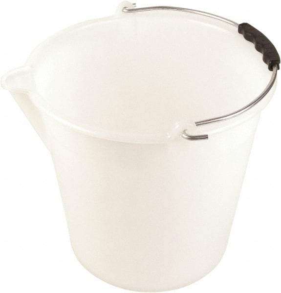Dynalon Labware - 2-3/8 Gal Translucent Tapered Conical Polyethylene Bucket - 11" High x 9-13/16" Diam - Industrial Tool & Supply
