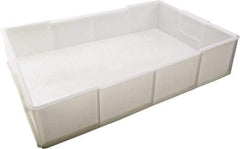 Dynalon Labware - White Polyethylene Tote Container - Stacking, 21.3" Long x 13.8" Wide x 4-1/2" High - Industrial Tool & Supply